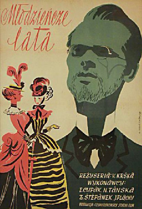 Moon over the River Original 1953 Polish A1 Movie Poster