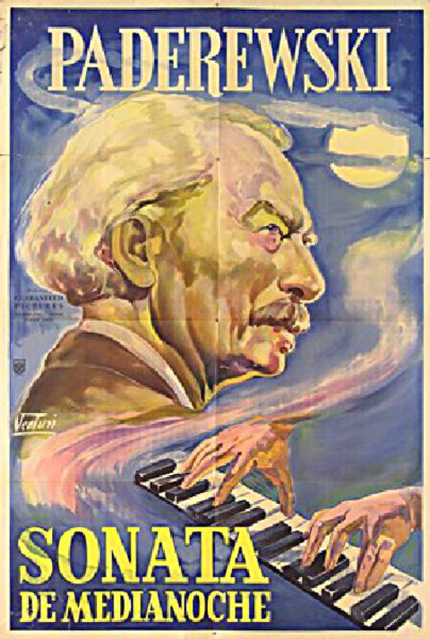 Moonlight Sonata Original R1940s Argentine Movie Poster