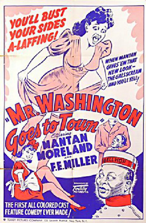 MR. WASHINGTON GOES TO TOWN Original R1946 U.S. One Sheet Movie Poster