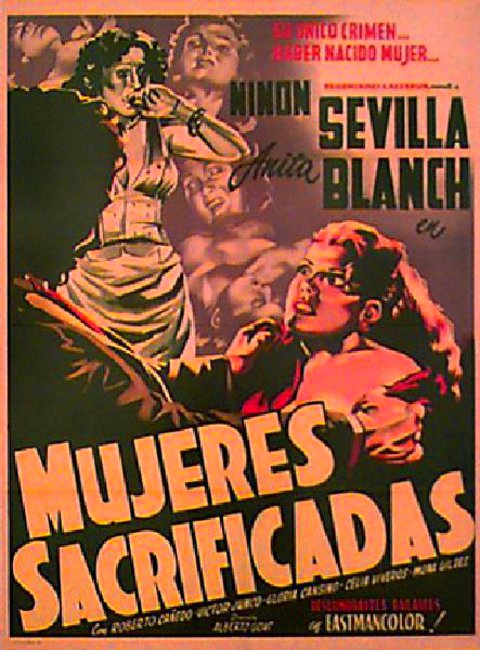 Mujeres sacrificadas Original 1951 Mexican B1 Movie Poster