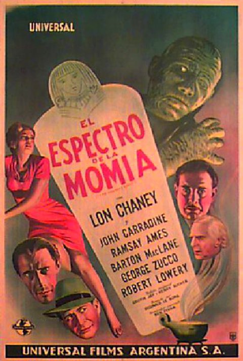 The Mummy's Ghost Original 1944 Argentine Movie Poster
