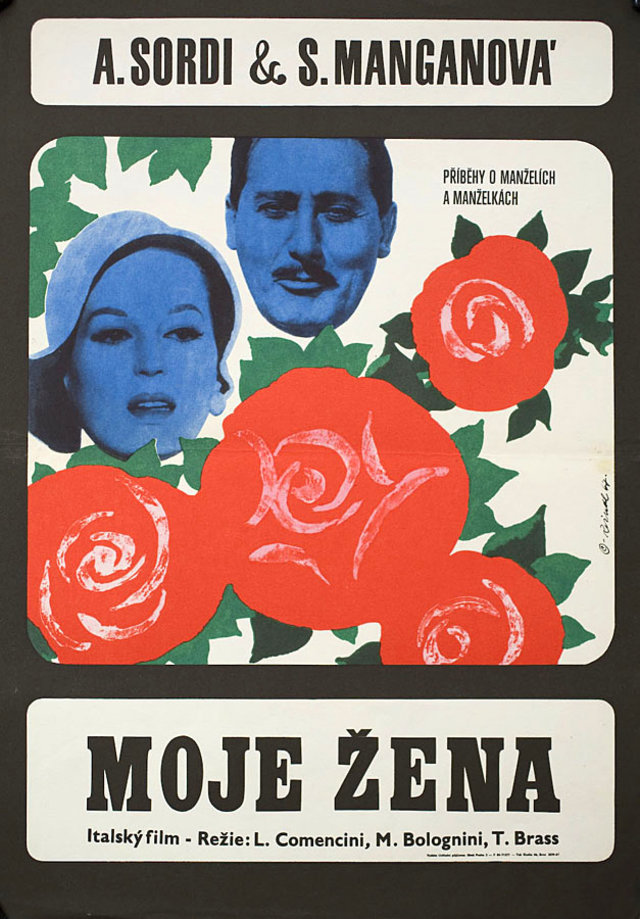 My Wife Original 1967 Czech A3 Movie Poster