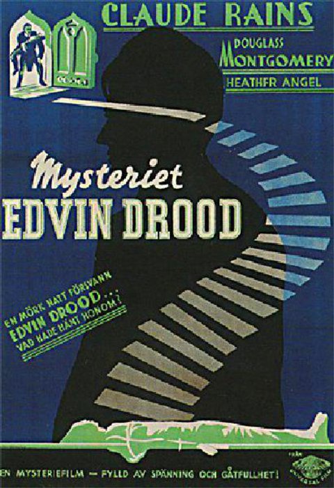 Mystery of Edwin Drood Original 1935 Swedish B1 Movie Poster