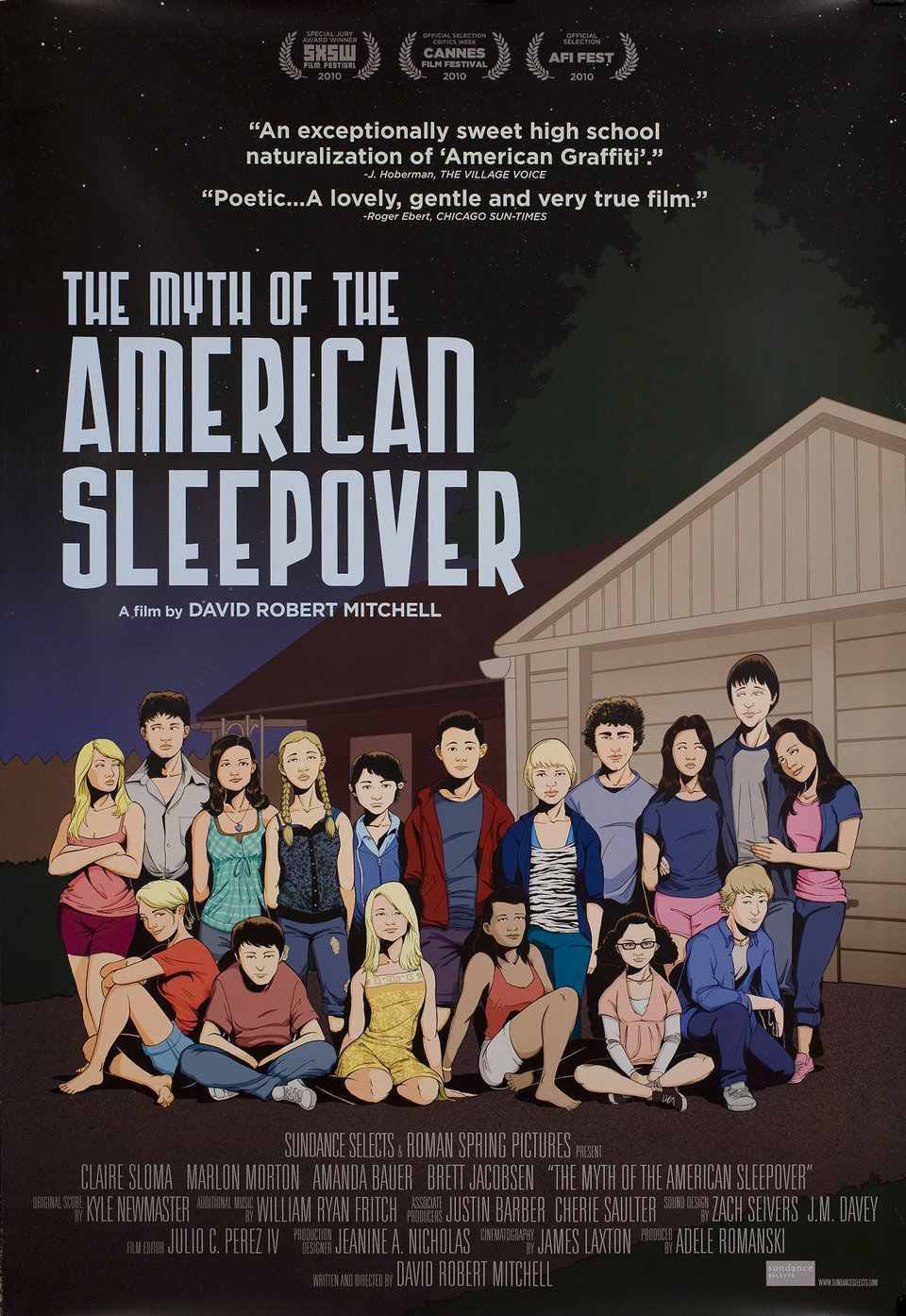 The Myth of the American Sleepover Original 2010 U.S. One Sheet Movie Poster