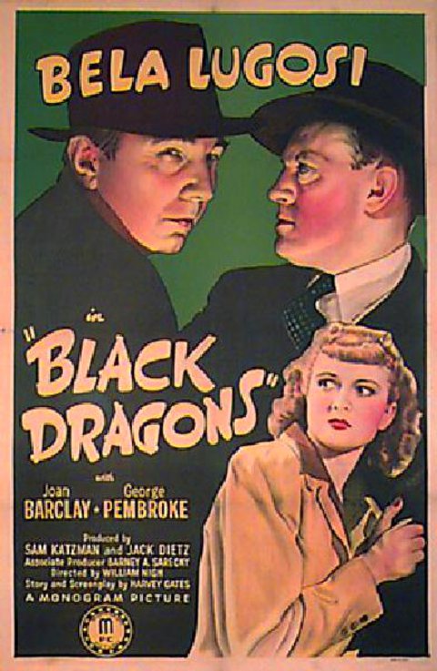 Black Dragons Original 1942 U.S. One Sheet Movie Poster