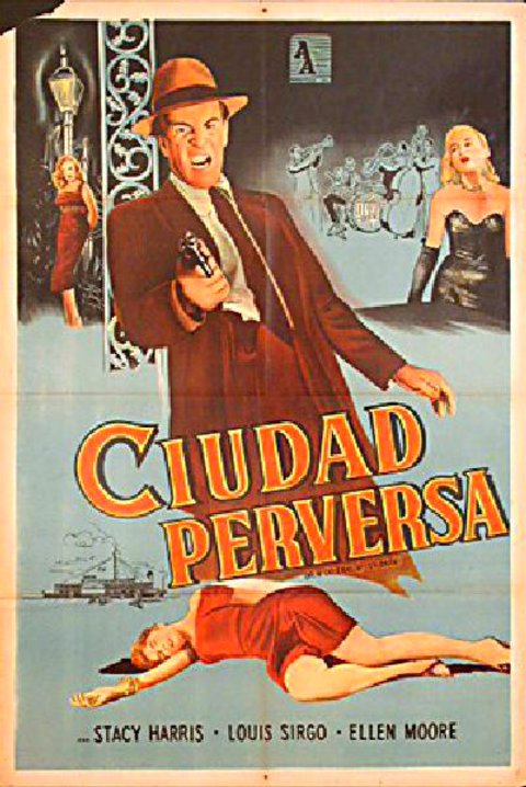 New Orleans After Dark Original 1958 Argentine Movie Poster