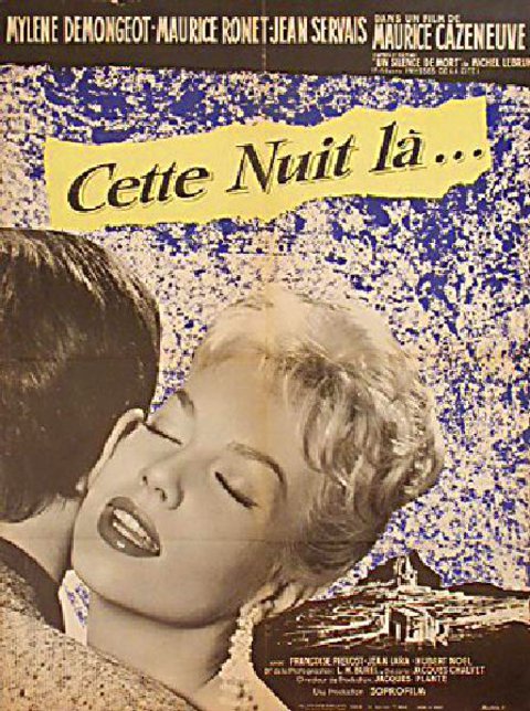NIGHT HEAT 1958 French Moyenne Poster
