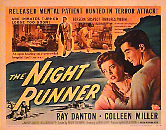 The Night Runner Original 1957 U.S. Half Sheet Movie Poster