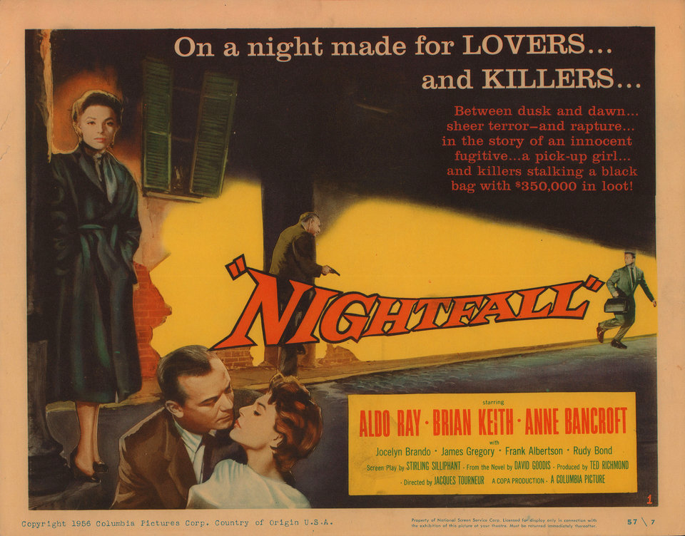 Nightfall Original 1956 U.S. Title Card