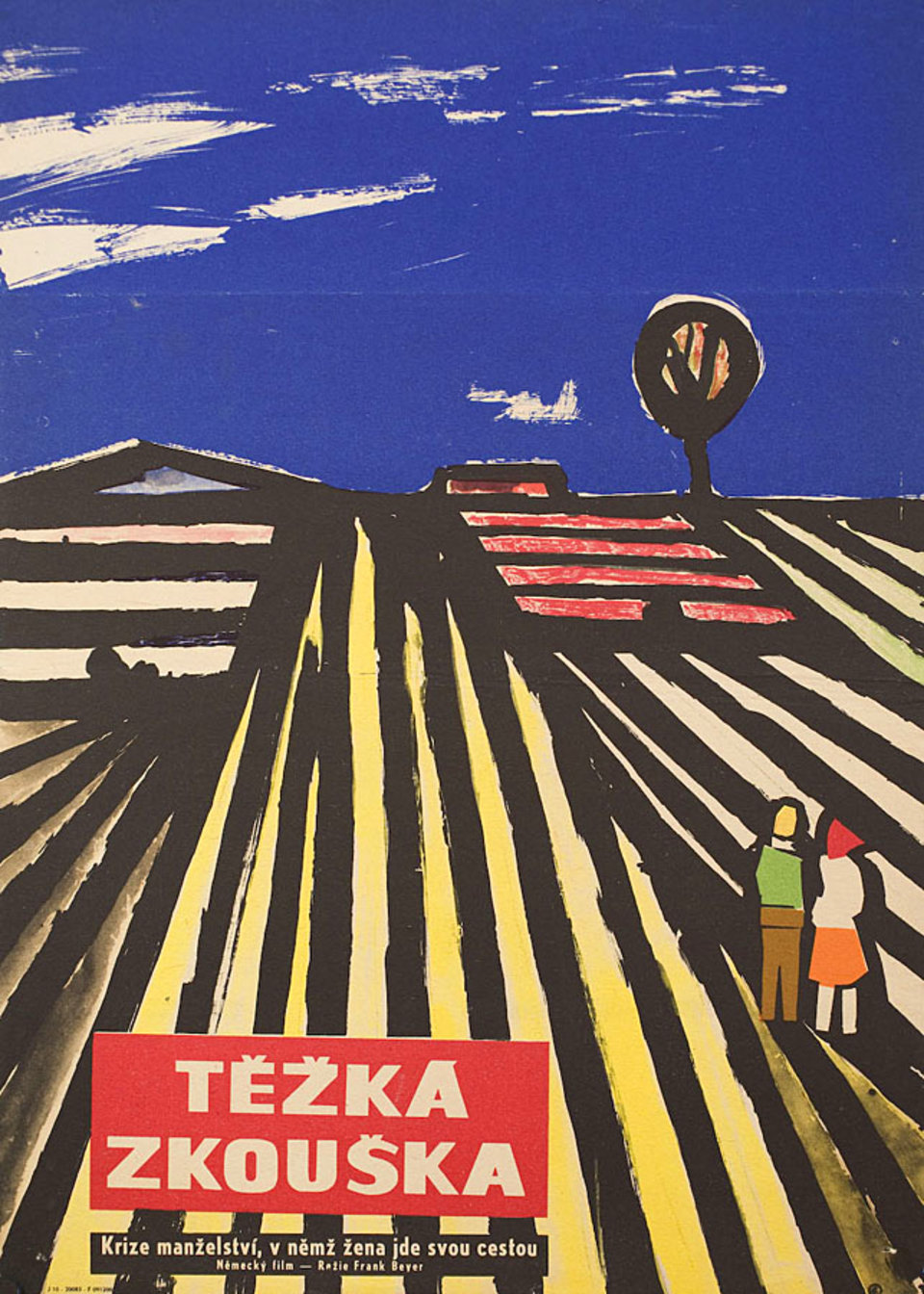 An Old Love Original 1960 Czech A3 Movie Poster