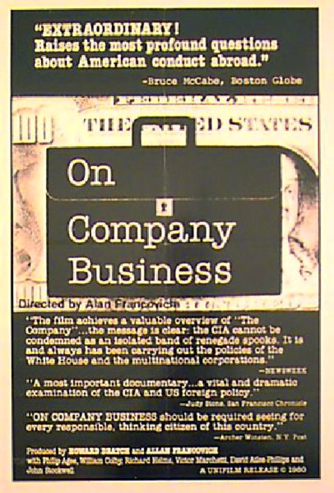 On Company Business Original 1980 U.S. One Sheet Movie Poster
