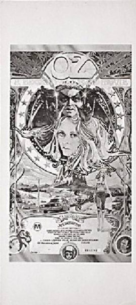 OZ: A ROCK 'N ROLL ROAD MOVIE Original 1976 Australian Daybill Movie Poster