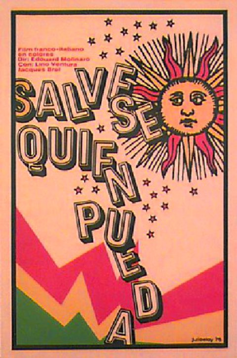 A Pain in the Ass Original 1975 Cuban Movie Poster