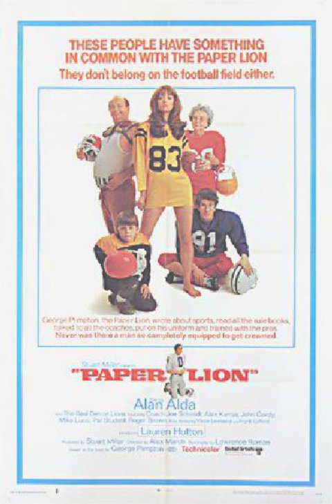 Paper Lion Original 1968 U.S. One Sheet Movie Poster