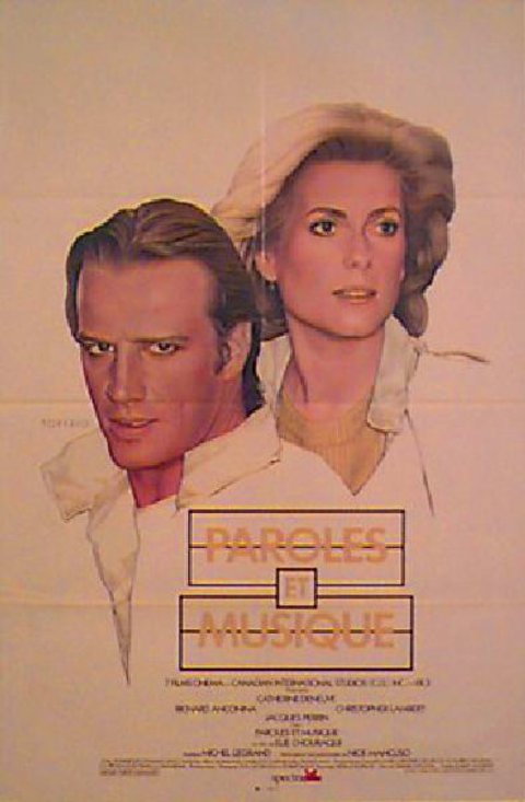 PAROLE ET MUSIQUE Original 1985 U.S. One Sheet Movie Poster