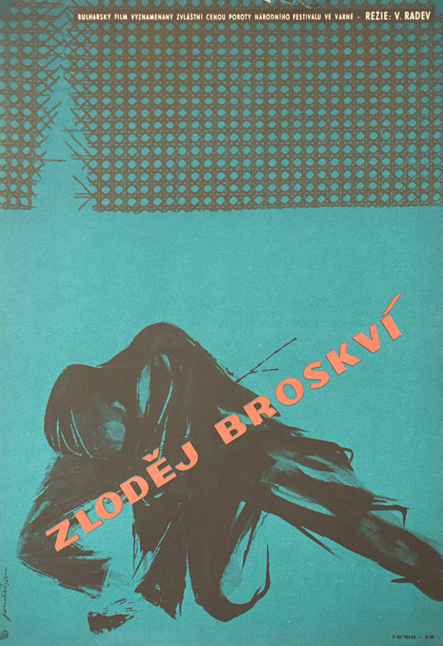 The Peach Thief Original 1966 Czech A3 Movie Poster