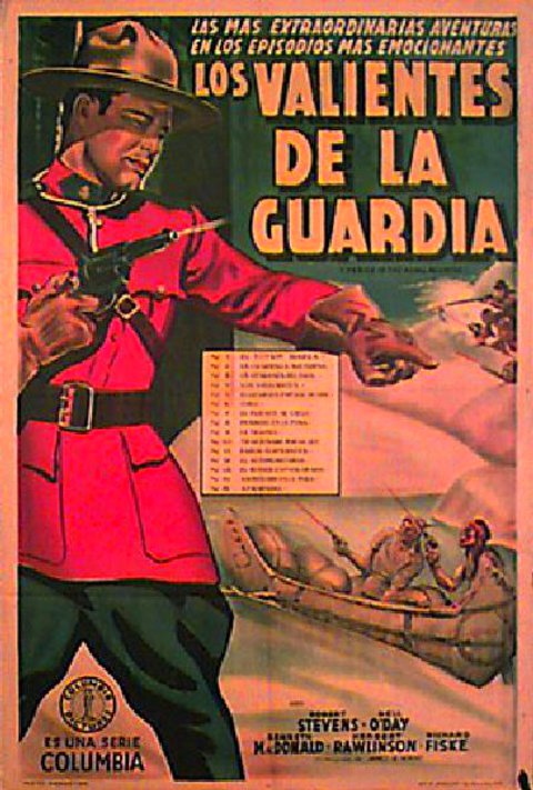 Perils of the Royal Mounted Original 1942 Argentine Movie Poster