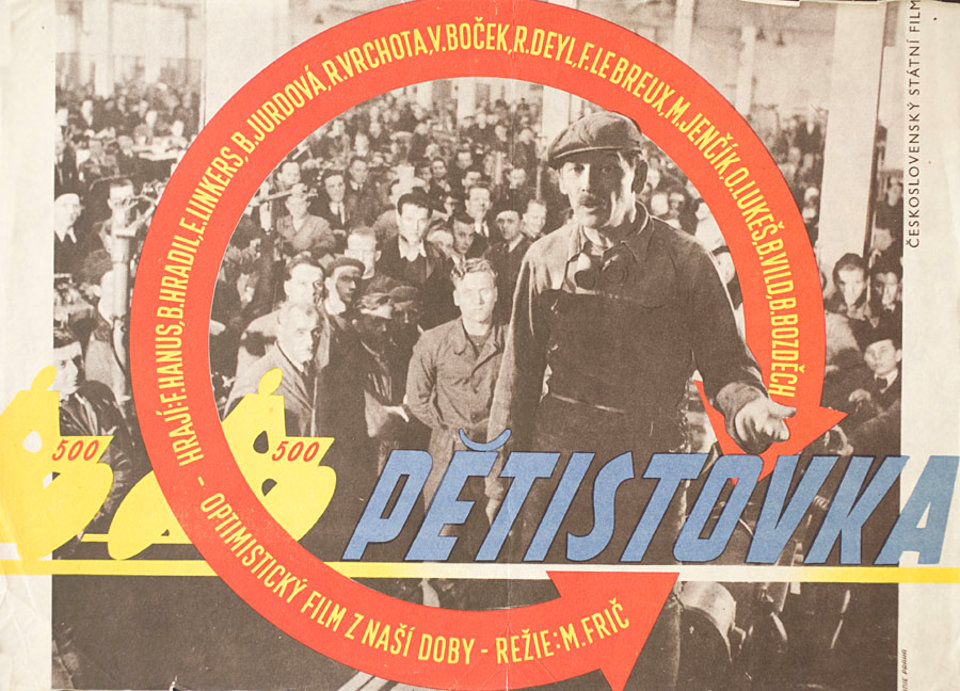 PETISTOVKA Original 1949 Czech A3 Movie Poster