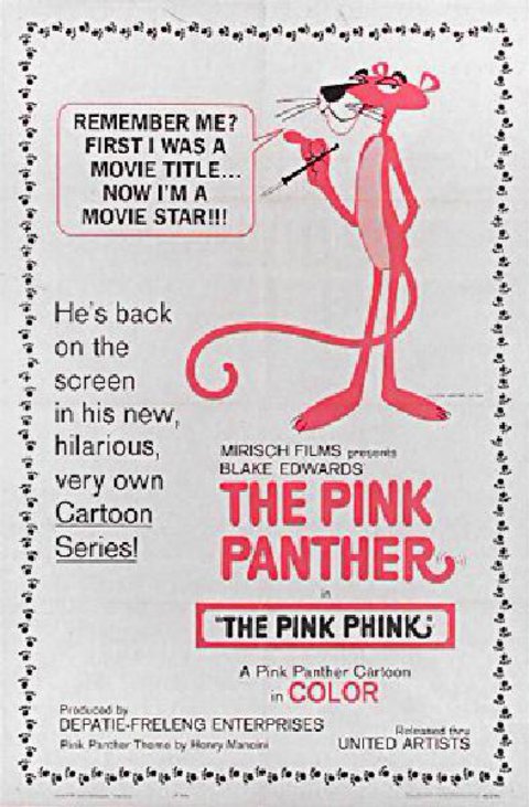 The Pink Phink Original 1965 U.S. One Sheet Movie Poster