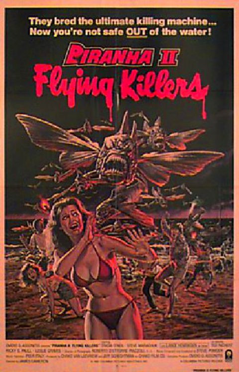 Piranha Part Two: The Spawning 1981 U.S. One Sheet Poster