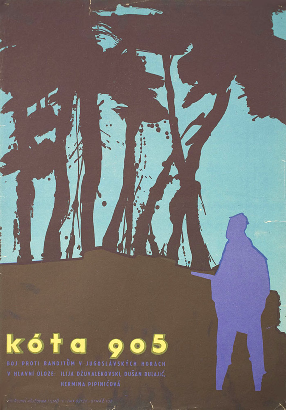 Point 905 Original 1960 Czech A3 Movie Poster