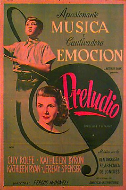 Prelude to Fame 1950 Argentine Poster