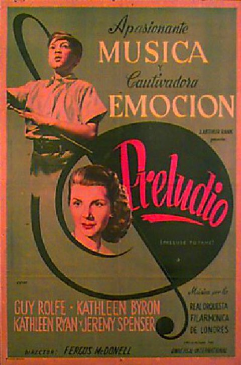 Prelude to Fame Original 1950 Argentine Movie Poster