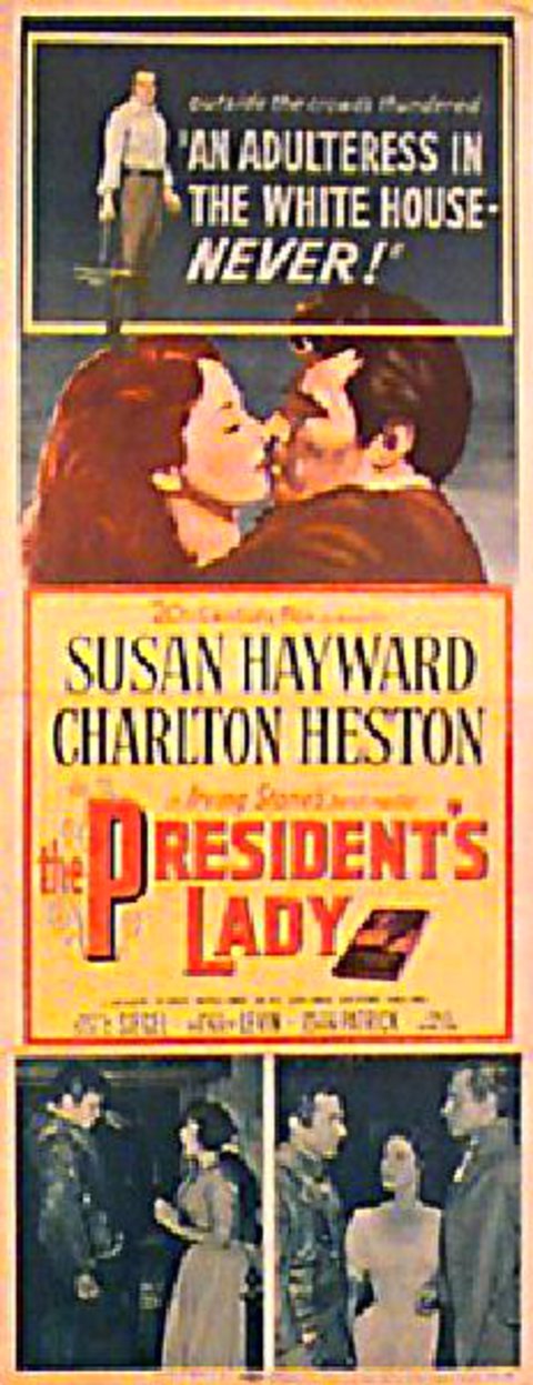 The President's Lady Original 1953 U.S. Insert Movie Poster