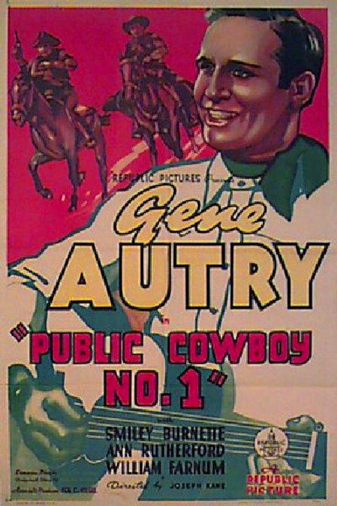 Public Cowboy No. 1 Original 1937 U.S. One Sheet Movie Poster