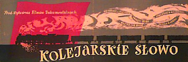 A RAILWAYMAN'S WORLD Original 1953 Polish Movie Poster