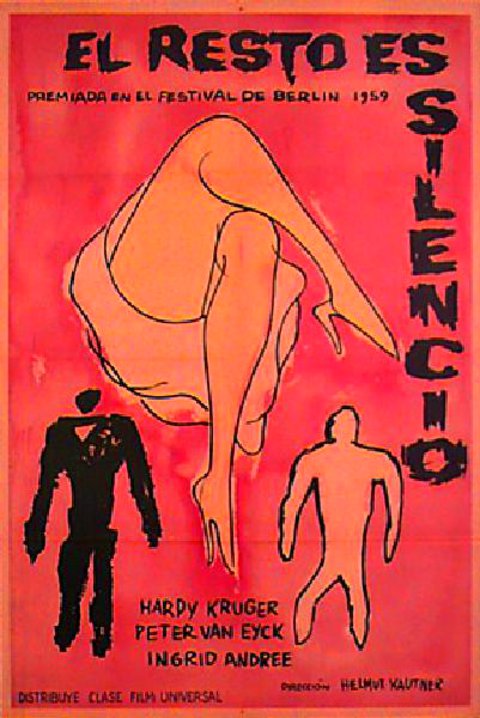 The Rest Is Silence Original 1959 Argentine Movie Poster