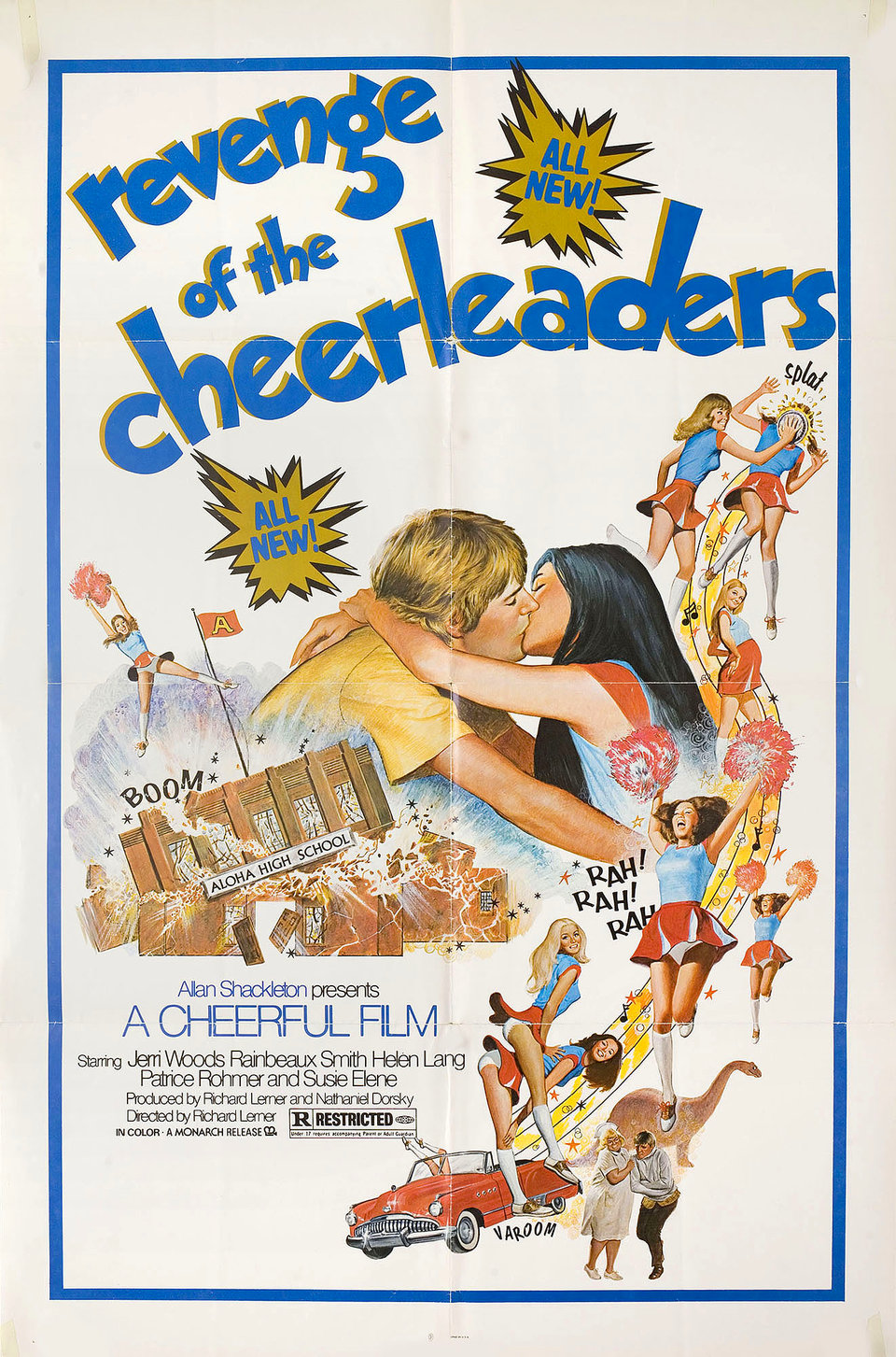 Revenge of the Cheerleaders Original 1976 U.S. One Sheet Movie Poster