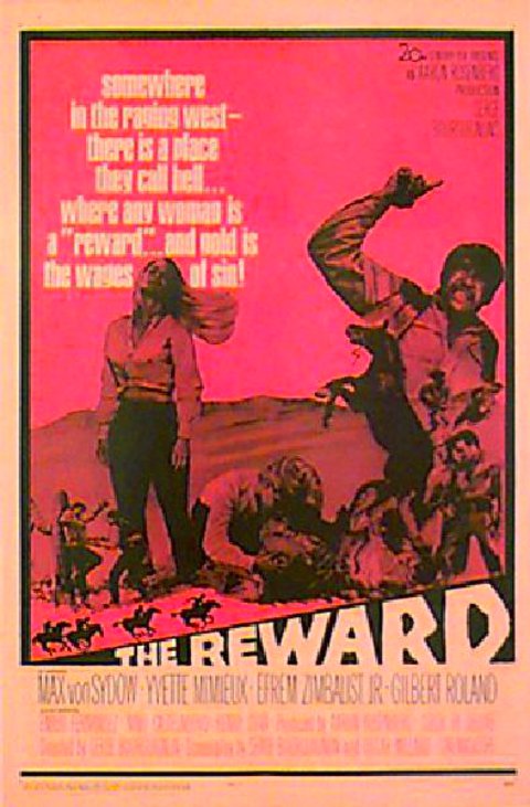 The Reward Original 1965 U.S. One Sheet Movie Poster