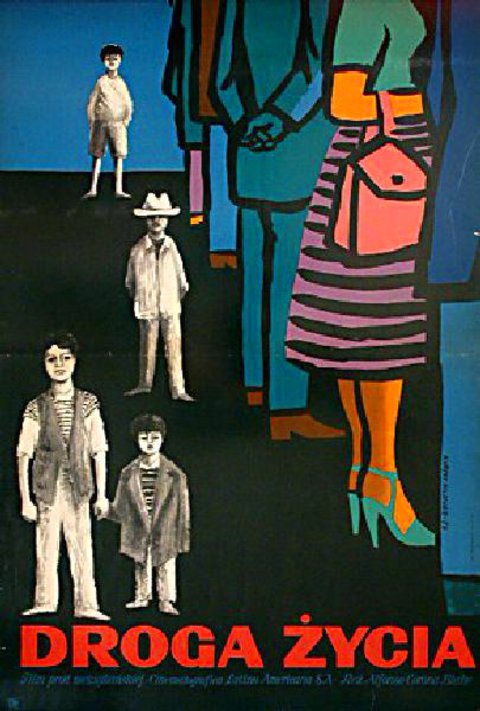 The Road of Life Original 1957 Polish A1 Movie Poster
