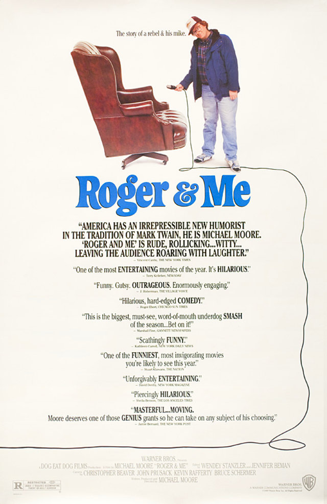 Roger & Me Original 1989 U.S. One Sheet Movie Poster