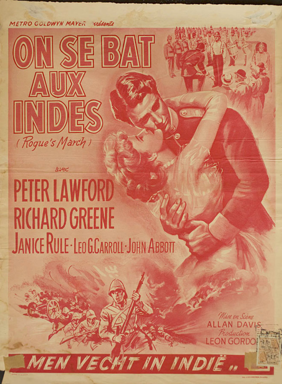 Rogue's March 1953 Belgian Poster