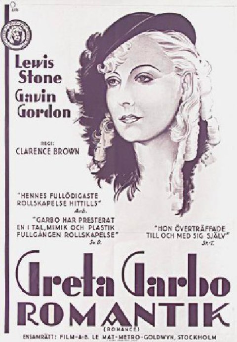 Romance Original 1930 Swedish B1 Movie Poster