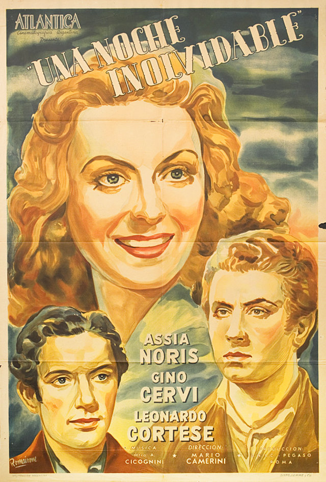 ROMANTICA AVVENTURA, UNA Original 1940 Argentine Movie Poster