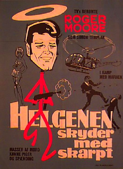 The Saint 1960s Danish A1 Poster