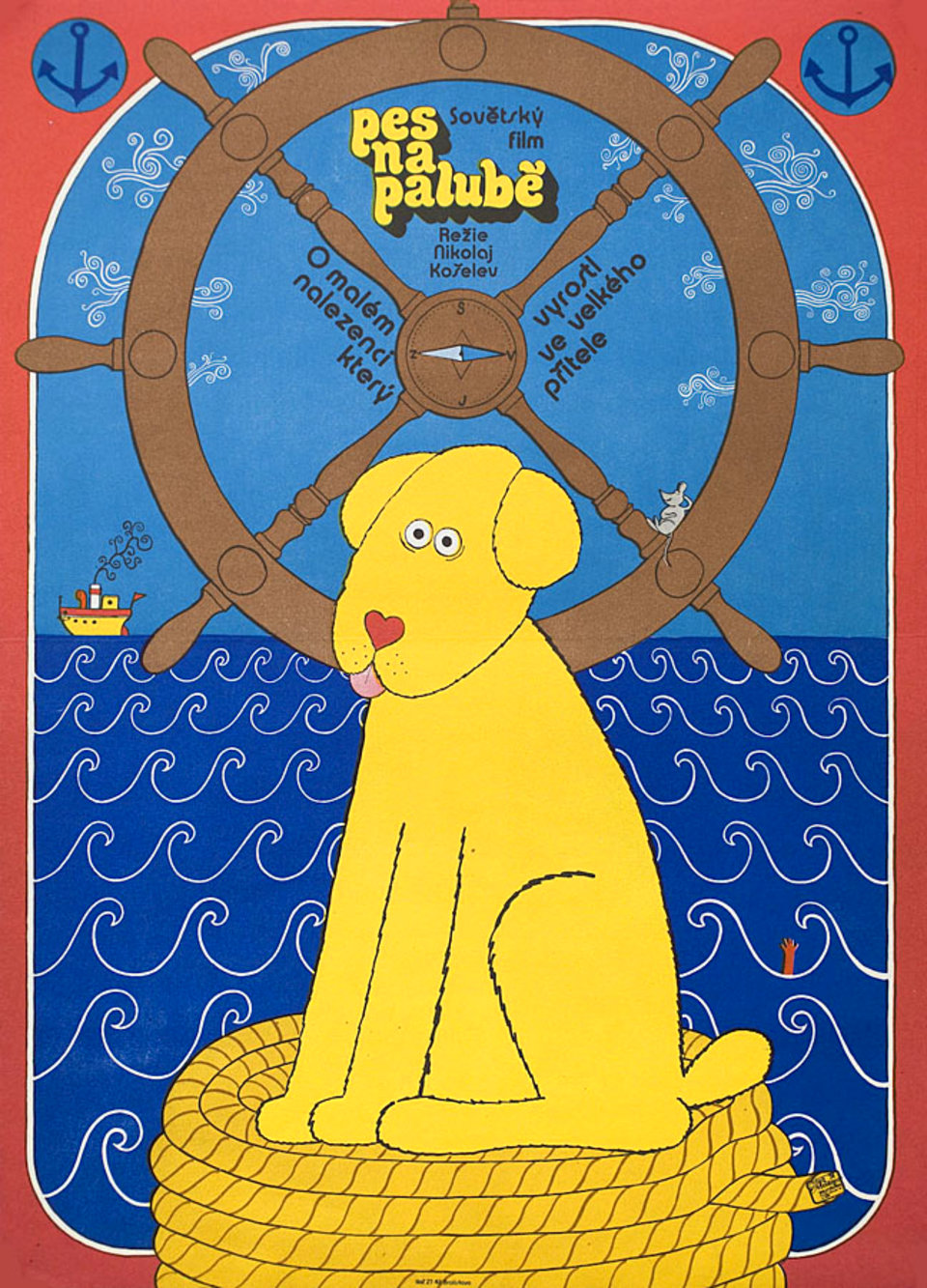 Salty Dog Original 1974 Czech A3 Movie Poster