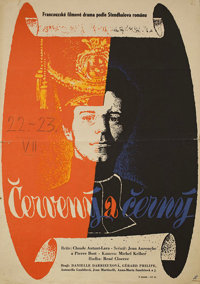 Scarlet and Black Original 1961 Czech A3 Movie Poster