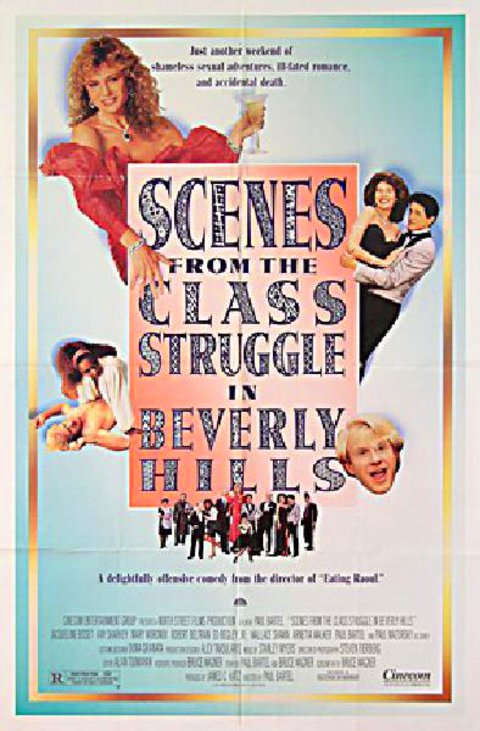 SCENES FROM THE CLASS STRUGLE IN BEVERLY HILLS Original 1989 U.S. One Sheet Movie Poster