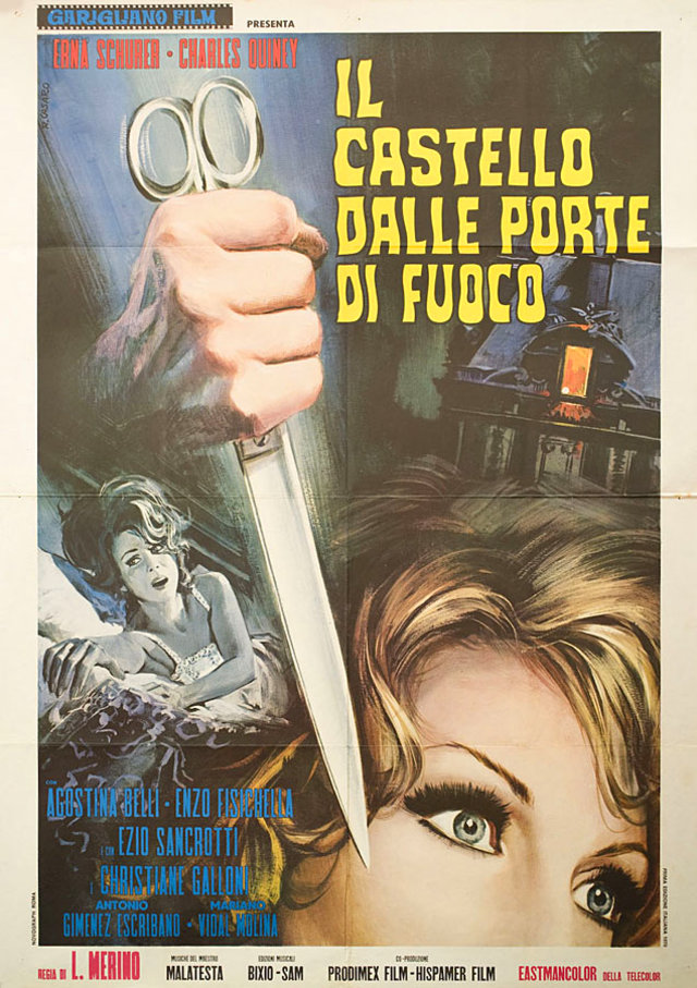 Scream of the Demon Lover Original 1966 Italian Due Foglio Movie Poster