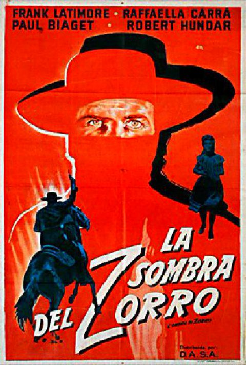 The Shadow Of Zorro Original 1963 Argentine Movie Poster