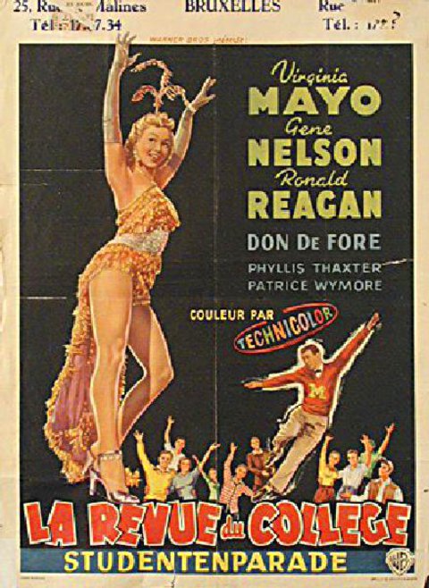 She's Working Her Way Through College Original 1952 Belgian Movie Poster