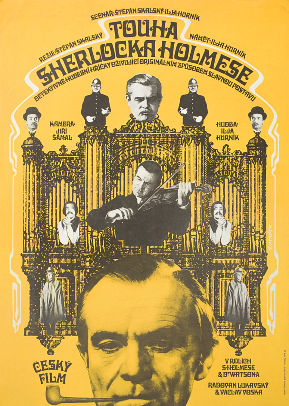 Touha Sherlocka Holmese Original 1971 Czech A3 Movie Poster