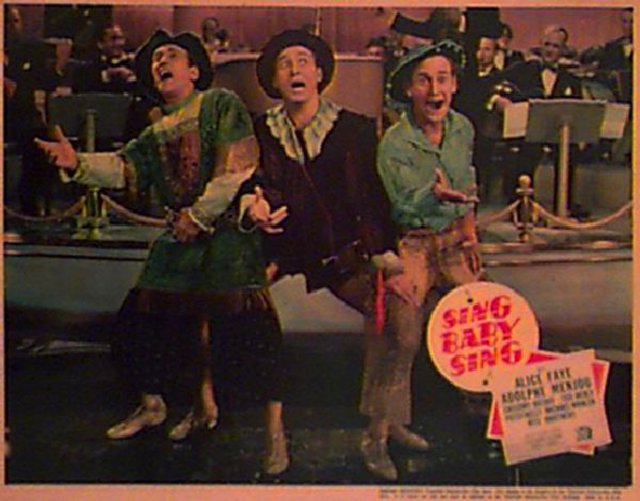 Sing, Baby Sing Original 1936 U.S. Scene Card