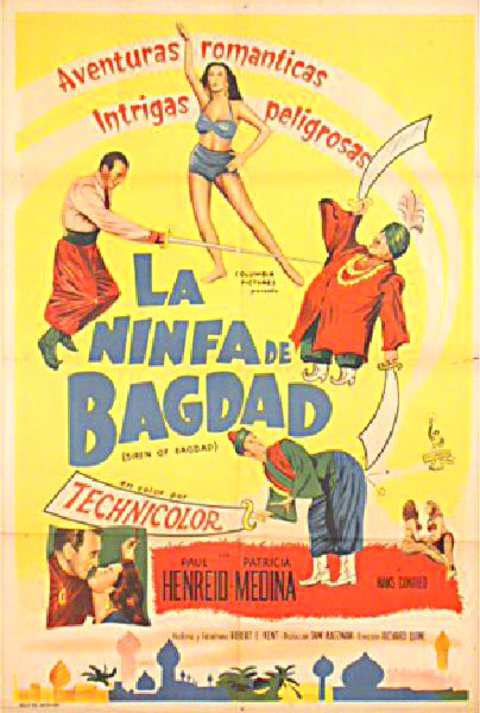 Siren of Bagdad Original 1953 Argentine Movie Poster