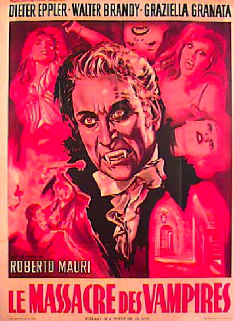 Curse of the Blood Ghouls Original 1961 French Grande Movie Poster