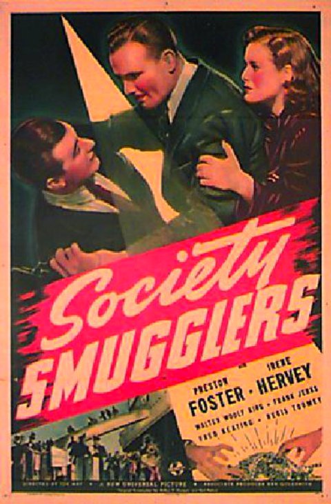 SOCIETY SMUGGLER Original 1939 U.S. One Sheet Movie Poster